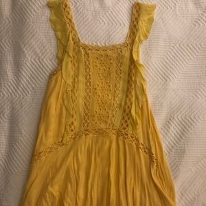 Free People Priscilla Ruffled Crochet-Trim Dress